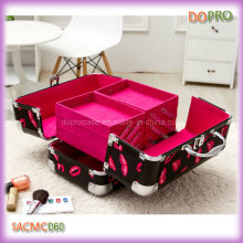 Most Popular Red Lips Printing Vanity Beauty Carry Case (SACMC060)